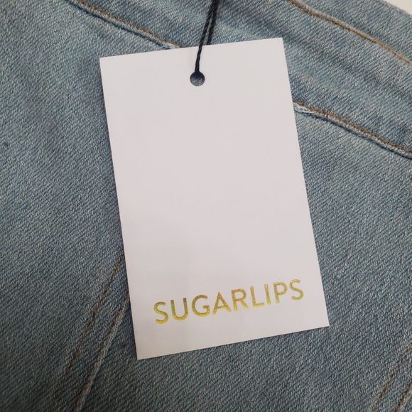 NWT Sugarlips Sky Blue‎ Denim Buttoned Top - Picture 4 of 7